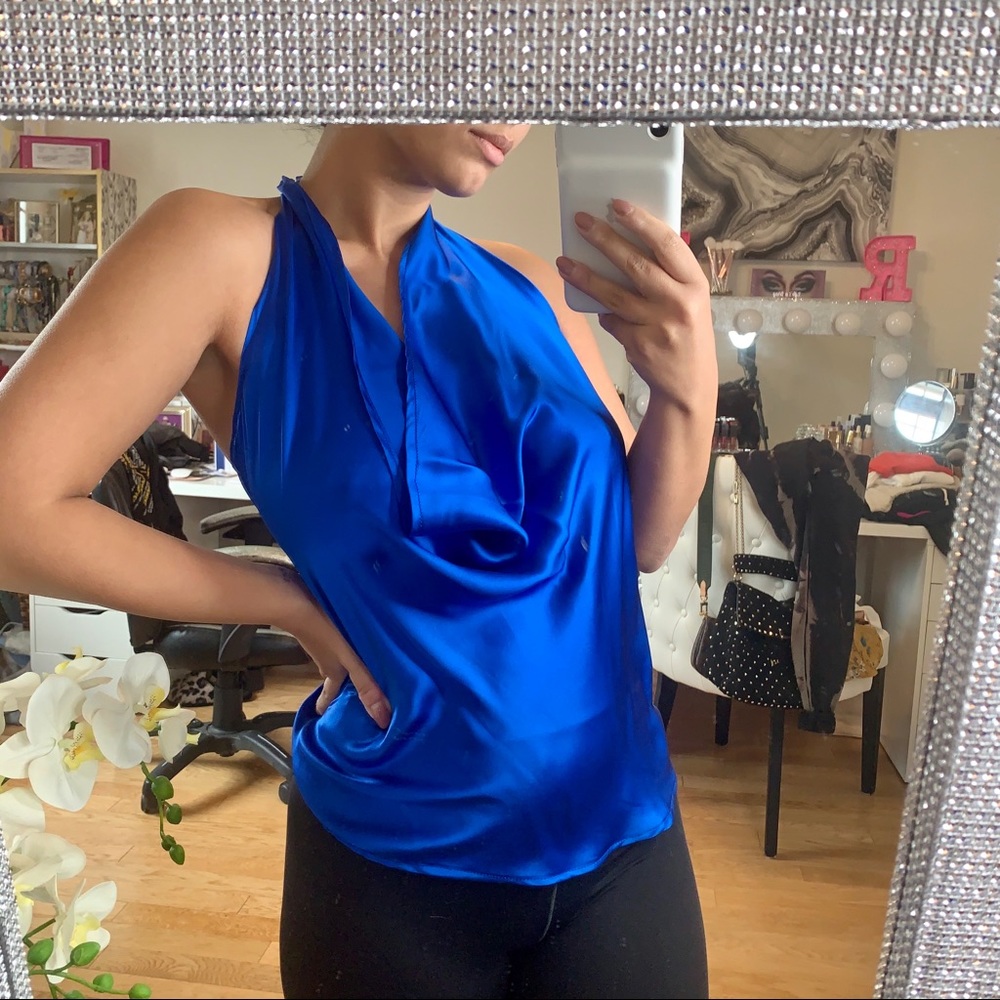 Aum Couture Jamie Silk Halter Top